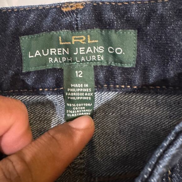 LRL Lauren Jeans Co Nolita Bootcut Jeans Women’s 12 Dark Wash HWY1 Mid Rise - Picture 6 of 7
